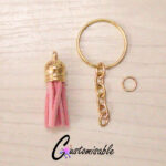 gold pink tassel