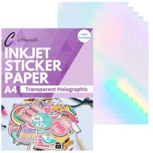 Transparent Holographic Inkjet Sticker Paper