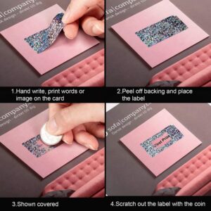 Holographic Rectangle Scratch Off Sticker How To Apply