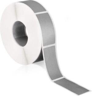 Silver Rectangle Scratch Off Sticker