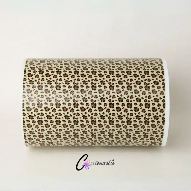 No 1 Beautiful Light Brown Leopoard Faux Leather