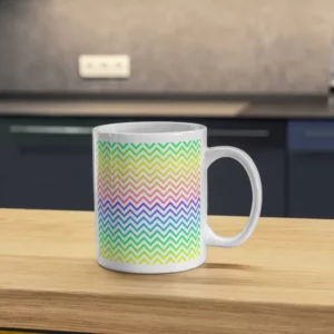 Neon Chevron Mug Sublimation Blanks