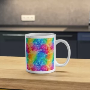 Rainbow Glass Mug Sublimation Blanks