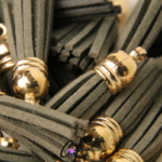 Gold Cap Dark Grey Tassel group