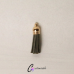 Gold Cap Dark Grey Tassel single