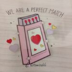 Perfect Match UVDTF Sticker design on a ceramic mug or Libby cup mockup, ideal for vibrant customized craft gifts.