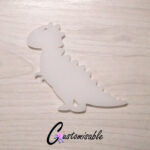 White Acrylic Dinosaur