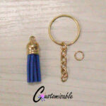 Admiral Blue Tassel Keyrings