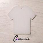 White Round Neck T-Shirt Perspex