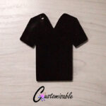 Black V Neck T-Shirt Perspex