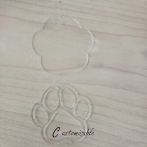 Acrylic Puppy Paw Separate