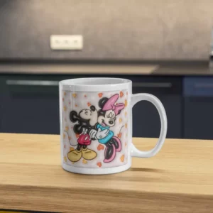 Puff Mickey Love Sublimation Blanks