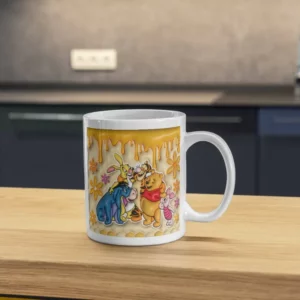 Puff Pooh Bear Mug Sublimation Blanks