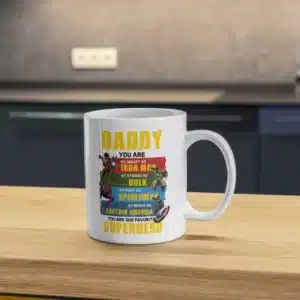 Daddy Superhero Mug Sublimation Blanks