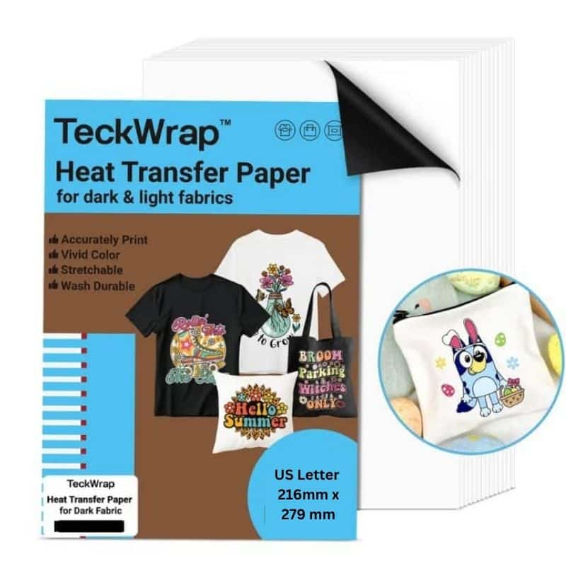 Teckwrap Heat Transfer Paper For Dark Fabric