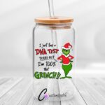 DNA Test Libby UVDTF Sticker design on a ceramic mug or Libby cup mockup, ideal for vibrant customized craft gifts.