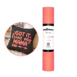 Glitter Puff Neon Peach HTV