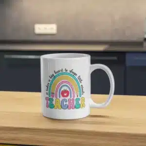 Teacher Big Heart Mug Sublimation Blanks
