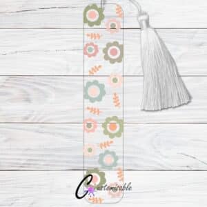Boho Daisy slim UVDTF Sticker design on a ceramic mug mockup, ideal for vibrant customized craft gifts.