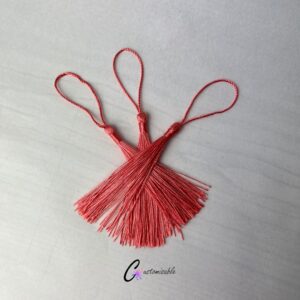Coral Pink Bookmark Tassel TOP