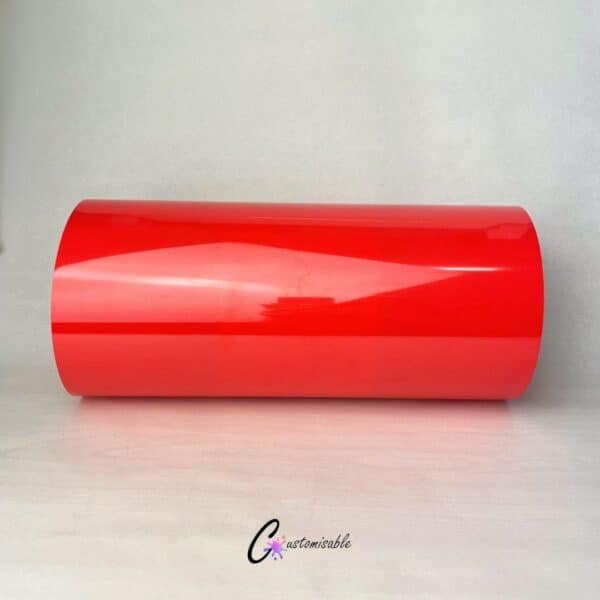 Premium Coral Red HTV | Easy-to-Weed Sheet 30cm x 50cm