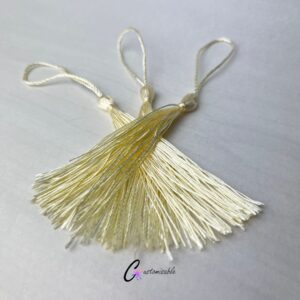 Cream Bookmark Tassel SIDE