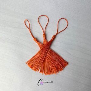 Dark Orange Bookmark Tassel TOP