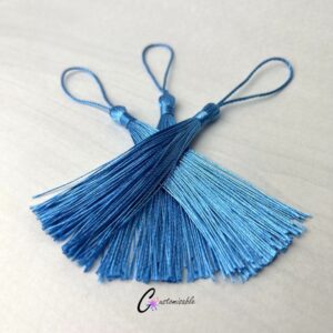 Duck Egg Blue Bookmark Tassel SIDE