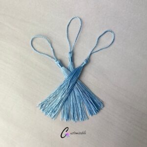 Light Blue Bookmark Tassel SIDE