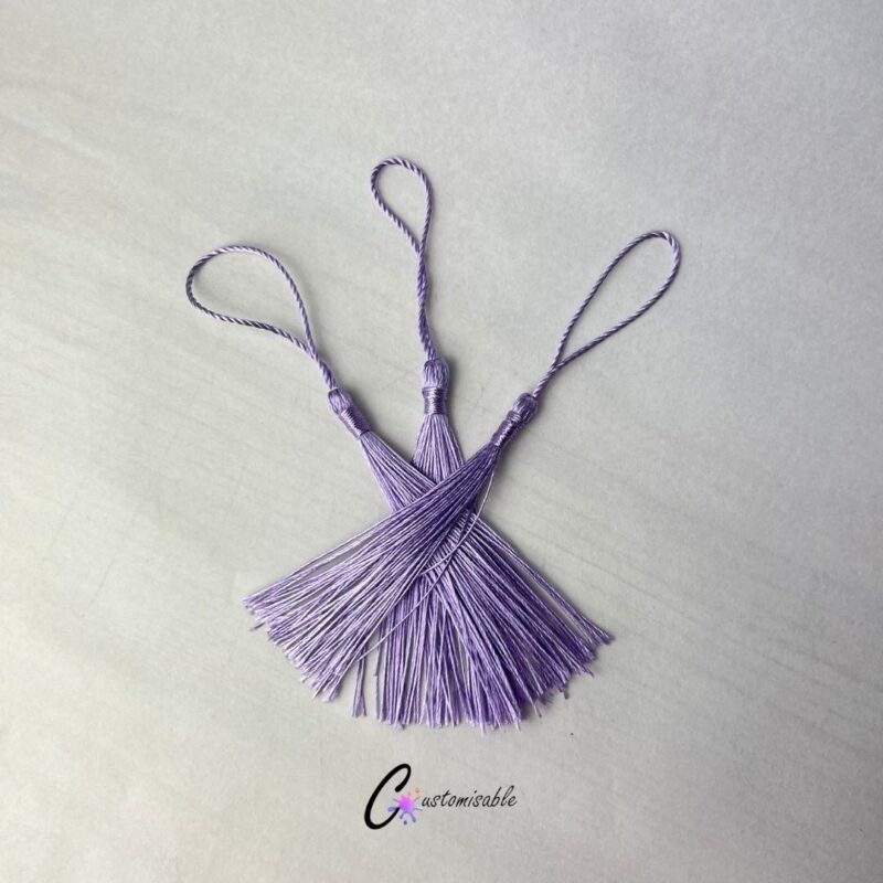 Lilac Bookmark Tassel SIDE