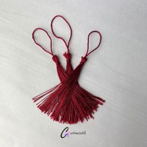 Maroon Bookmark Tassel SIDE