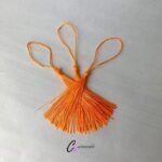 Orange Bookmark Tassel SIDE
