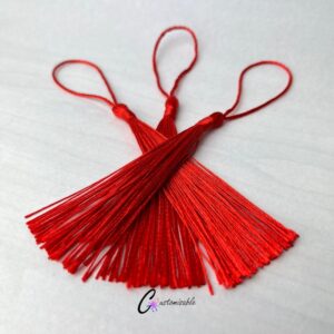 Red Bookmark Tassel SIDE