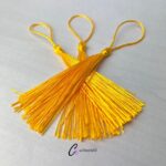 Sunflower Yellow Bookmark Tassel SIDE