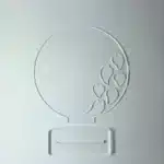 Acrylic Circle Heart Trophy
