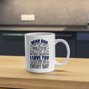 Dear Dad Mug Sublimation Blanks