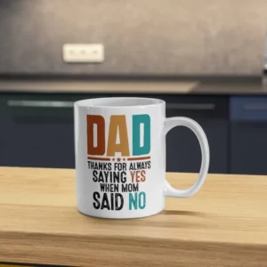 SUB Thanks Dad Mug Sublimation Blanks