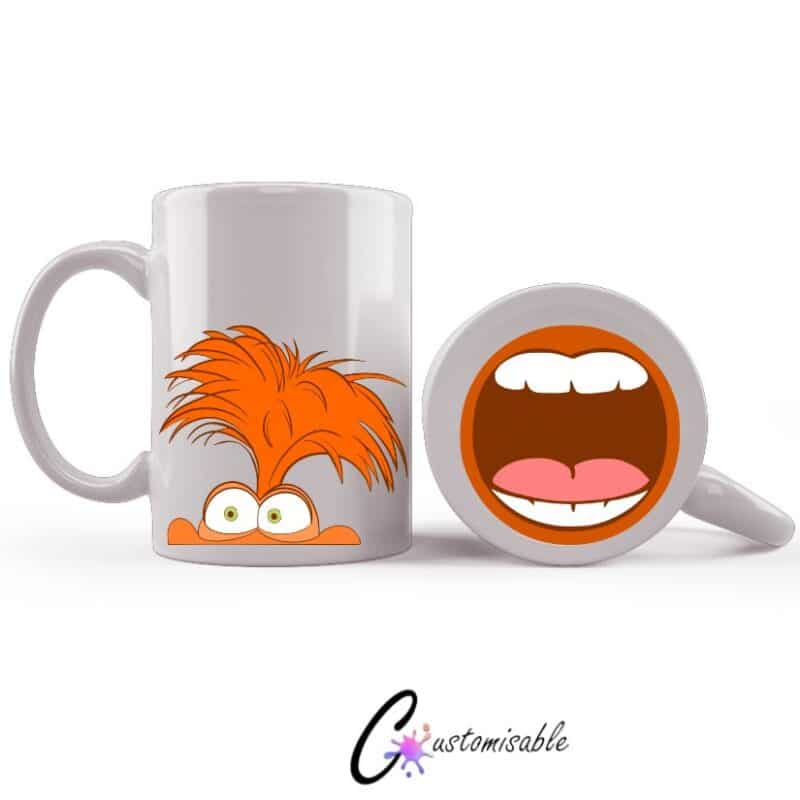 Anxiety Mouth Mug UVDTF Sticker