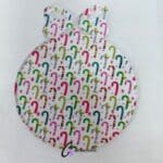 Candy Canes Christmas Bow Pattern Acrylic