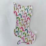 Candy Canes Christmas Stocking Pattern Acrylic