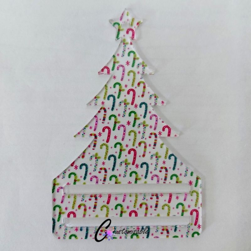 Candy Canes Tree Money Card Pattern Acrylic Candy Canes Tree Money Card Pattern Acrylic