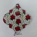Poinsetta Arabesque Pattern Acrylic