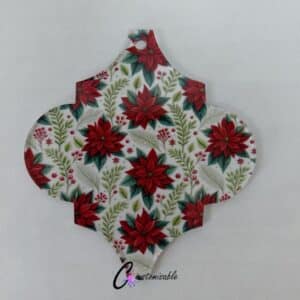 Poinsetta Arabesque Pattern Acrylic