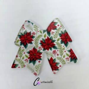 Poinsetta Bow Pattern Acrylic