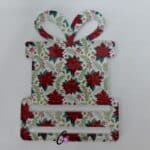 Poinsetta Box Money Card Custom Pattern Acrylic