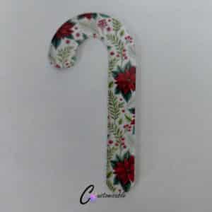Poinsetta Candy Cane Custom Pattern Acrylic