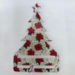 Poinsetta Christmas Tree Money Card Pattern Acrylic
