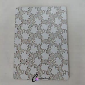 Poinsetta Sheet Custom Pattern Acrylic Back