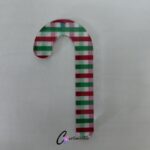 Red Gingham Candy Cane Pattern Acrylic