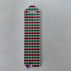 Red Gingham Dome Bookmark Pattern Acrylic